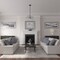Ekena Millwork Claremont Ceiling Medallion (Fits Canopies up to 5 5/8"), 9"OD x 4 1/2"ID x 1/2"P, Pewter CM09CLPES - alternate 5